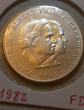 Monnaie, Monaco, Rainier III et Albert, 100 Francs, 1982, ESSAI, FDC, Argent