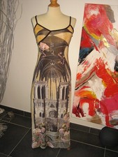 ROBE LONGUE MAXI DRESS SAVE THE QUEEN COLLECTION PARIS TOUR EIFFEL M 38 UK M 10