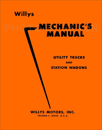 Manuel atelier willys - manuel, d'atelier