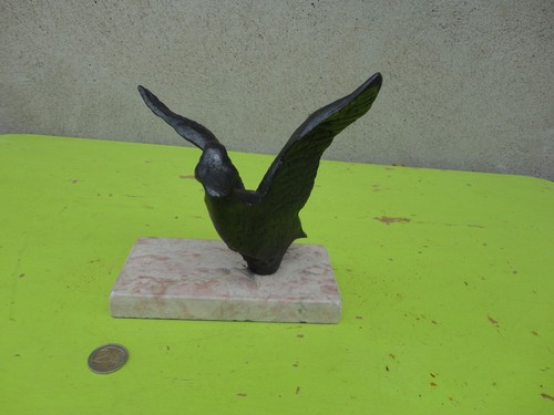 Canard fonte sur socle - canard,