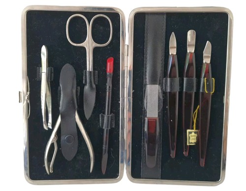 Trousse manucure cuire - trousse,