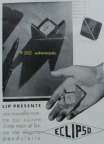 Publicite lip montre - publicite, eclipso