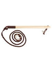 Fouet de chasse Vénerie manche bois flotte cuir neuf