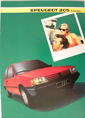 Brochure peugeot 205 portes - 205,