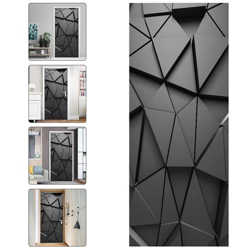 Pcs papier peint pour - pcs, porte