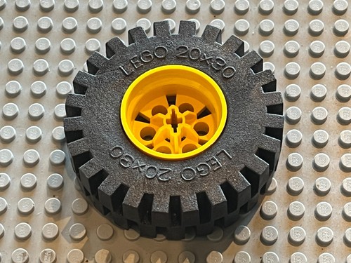 Roue lego technic yellow - technic, wheel
