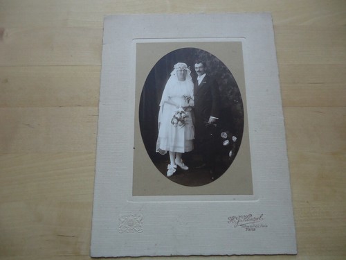 Cdv photo ancienne mariage - cdv,