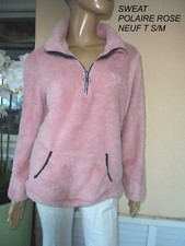 SWEAT POLAIRE PILOU PILOU ROSE
