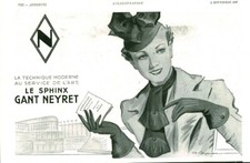 Publicité ancienne mode gant