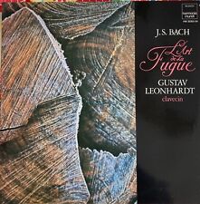 BACH L'Art de la fugue Gustav LEONHARDT 2 LP HM 20303/04 FRENCH NM