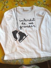 T-shirt Interdit de me gronder 4 ans