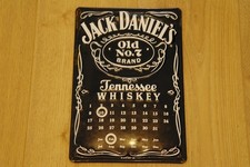 Calendrier métal publicitaire 20x30cm bombé relief : Jack Daniel's