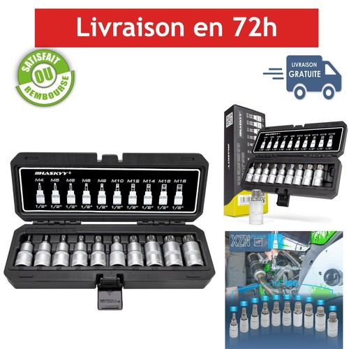Jeu douilles xzn pièces - jeu, 10