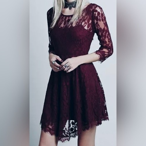 Free people dress maroon