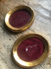 2 petits cadres en bois doré