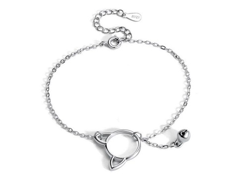 Silver tassel ball bead cat - tassel,
