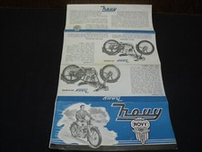 DEPLIANT PUBLICITAIRE D EPOQUE MOTO NOVY 125cc 200cc 225 cc-no terrot motobecane