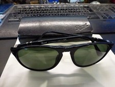 lunettes Persol,de soleil,9649-S,noire,étui rigide,vintage,homme