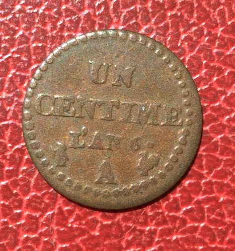France rare centime an - -, 6