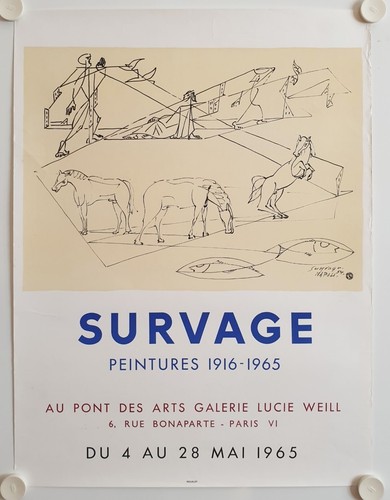 Affiche survage 1965 - affiche,