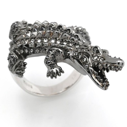 Bague diamant naturel - naturel, noir
