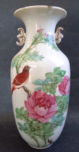 Ancien vase chinois oiseaux - ancien,