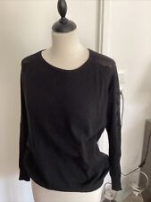 Pull SEE U SOON taille 2 (36/38) laine angora noir