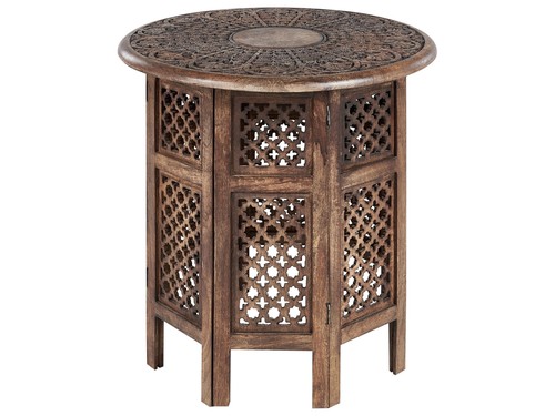 Table appoint sombre bois - table,