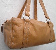 -AUTHENTIQUE  sac à main FRANCESCO BIASIA cuir TBEG vintage bag 