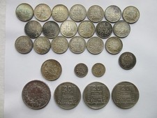 PIECES ARGENT  1 FRANC x 20 + 2 FRANCS + 1/2 FR x 2  + 5 FRANCS + 20 FRANCS X 3