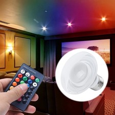 Spot RGB 3w 16 Couleur Pleine Couleur Mode Télécommande Lampe E27 Pour Home K