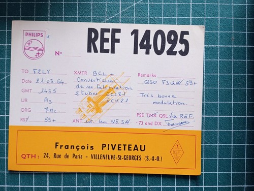 Br0767 carte radio amateur qsl - radio,