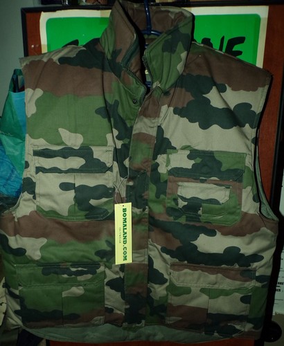 Gilet camouflage feuillage - gilet,