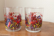 2 verres publicitaires PEPSI