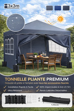 Tonnelle jardin 3x3m - tonnelle, de