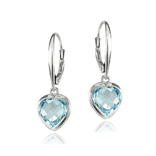 Argent sterling topaze bleu - argent,