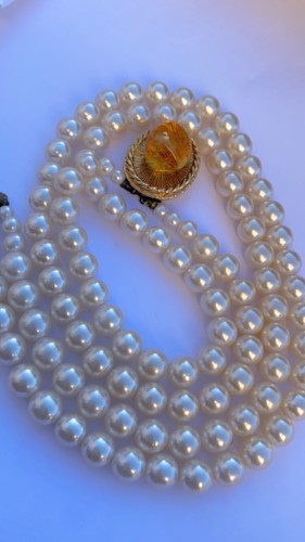 Vintage ancien collier perles
