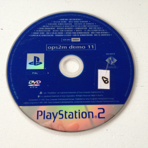 Dvd demo ops2m - demo, playstation