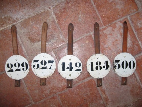 Lot anciens porte numéro
