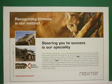 2/2011 PUB NEXTER SYSTEMS GIAT ARMEMENTS VBCI ARMOURED VEHICLE BLINDE ARMEE AD
