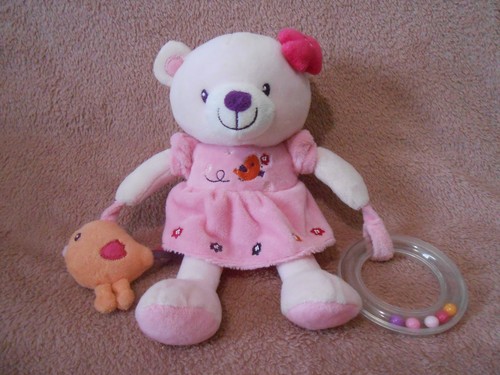 Doudou peluche ours - peluche, robe