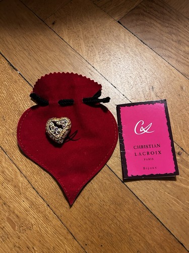 Broche christian lacroix cœur - lacroix,