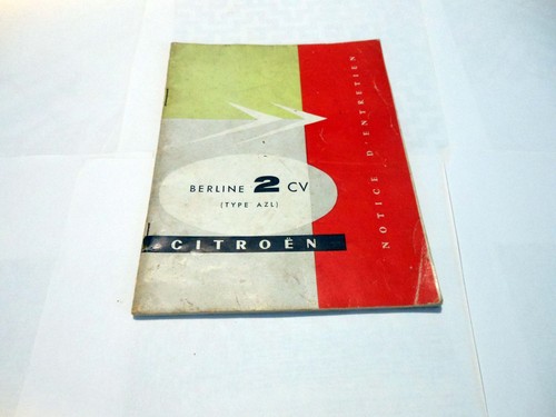 Citroen 2cv azl - 2cv, notice