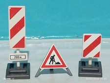 PLAYMOBIL PANNEAUX DE CIRCULATION TRAVAUX ROUTE POLICE CONSTRUCTION ACCIDENT