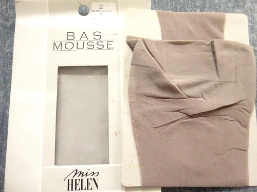 Bas nylon mousse gris