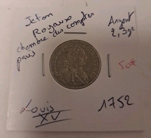 Jeton argent silver - louis, xv