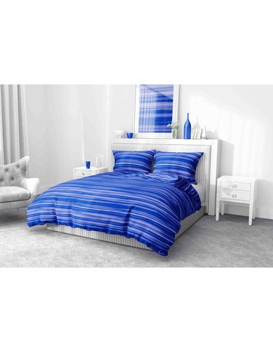 Housse couette blue stripe - de,