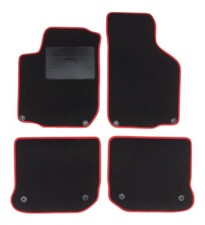 Tapis De Sol Volkswagen Golf IV 1997 2004, 8 Crochets Ronds Et Bord Rouge