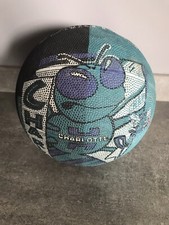 Ballon basket ball vintage retro 90s NBA Spalding Charlotte Hornets bon état