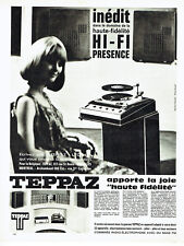 Publicité Advertising 088  1966   Teppaz  hi-fi   radio éléctrophone
